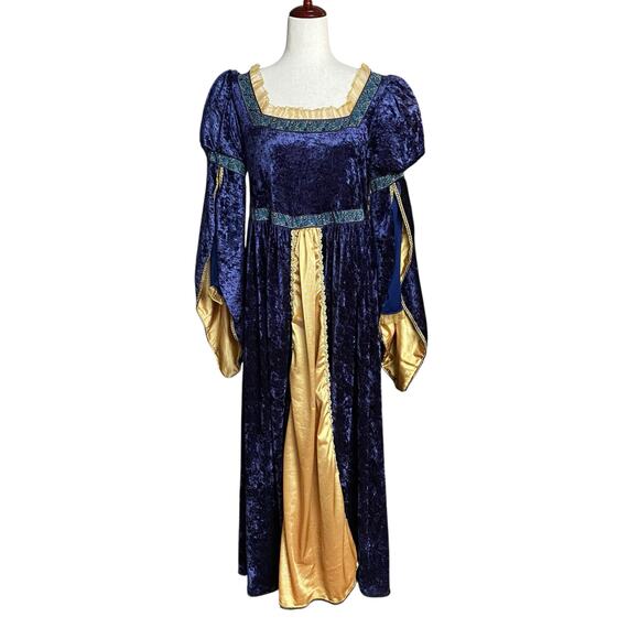 Fun World Velvet Renaissance Ren Fair Medieval Camelot Princess Costume Adult L - Picture 1 of 16